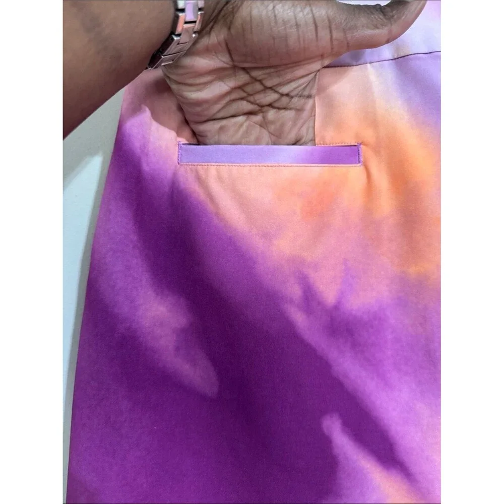 Nike Golf Women's Tie-Dye Athletic Skirt Purple Orange size 10 Pickleball Tennis